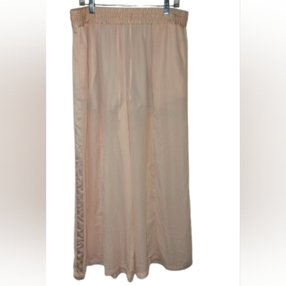 Nina Parker Plus Size Peach Wide Leg Pants 1X